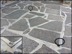 OLJNI JAŠEK - POKROV z dnom in jekleno armaturo 300 X 300 X 62mm INOX